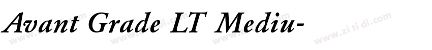 Avant Grade LT Mediu字体转换